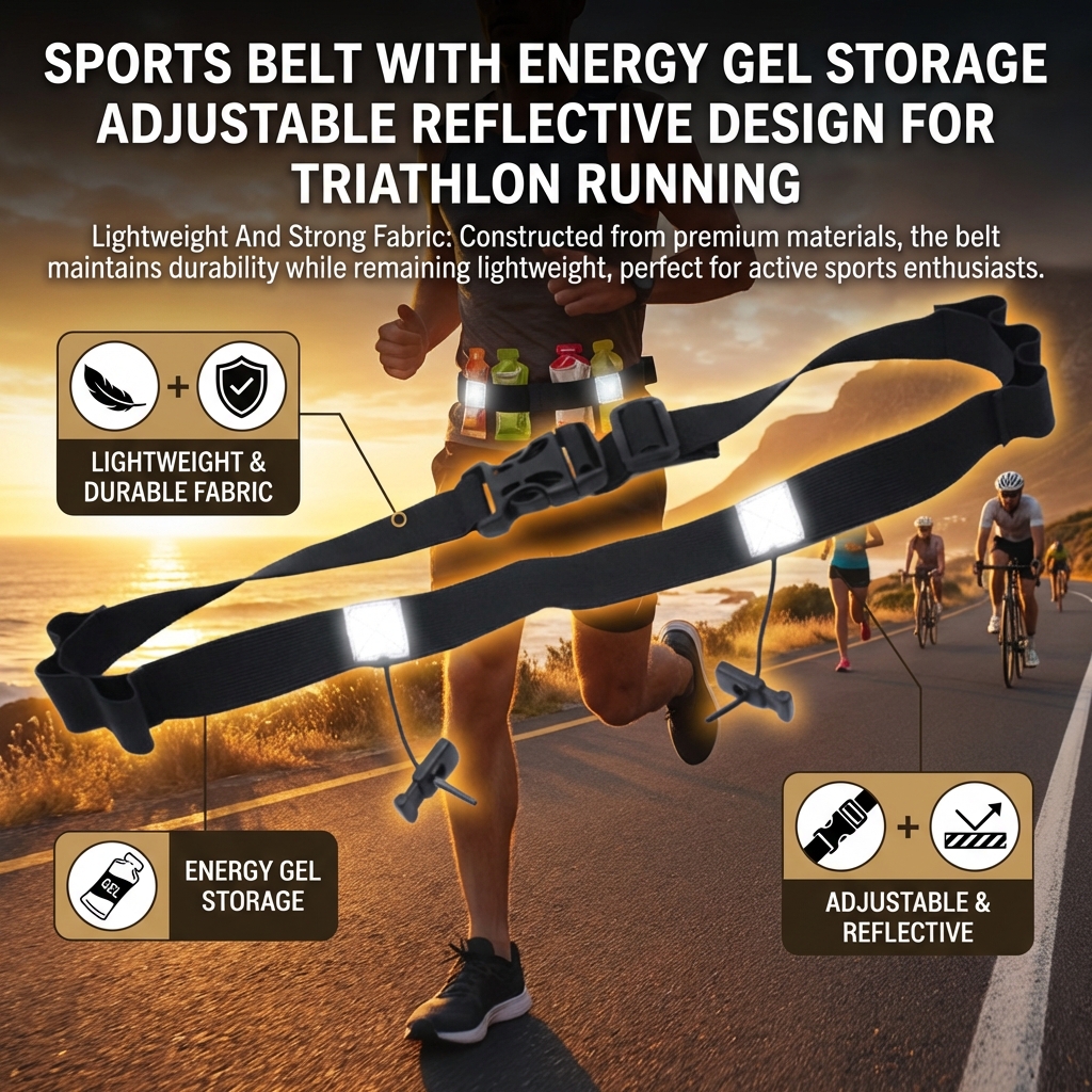 Energy Gel Pack - Running Belt For Energy Gels Marathon-TriathlonTrail