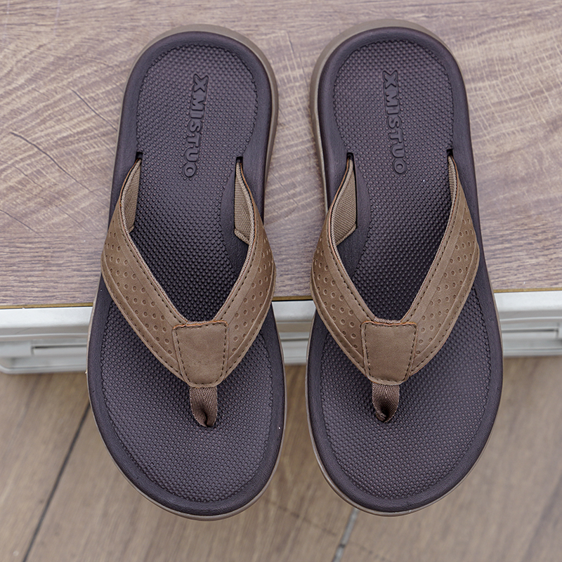 Insole Arch Support - Men's Summer Retro-Style Thick-Soled Arch-Support Flip-Flops