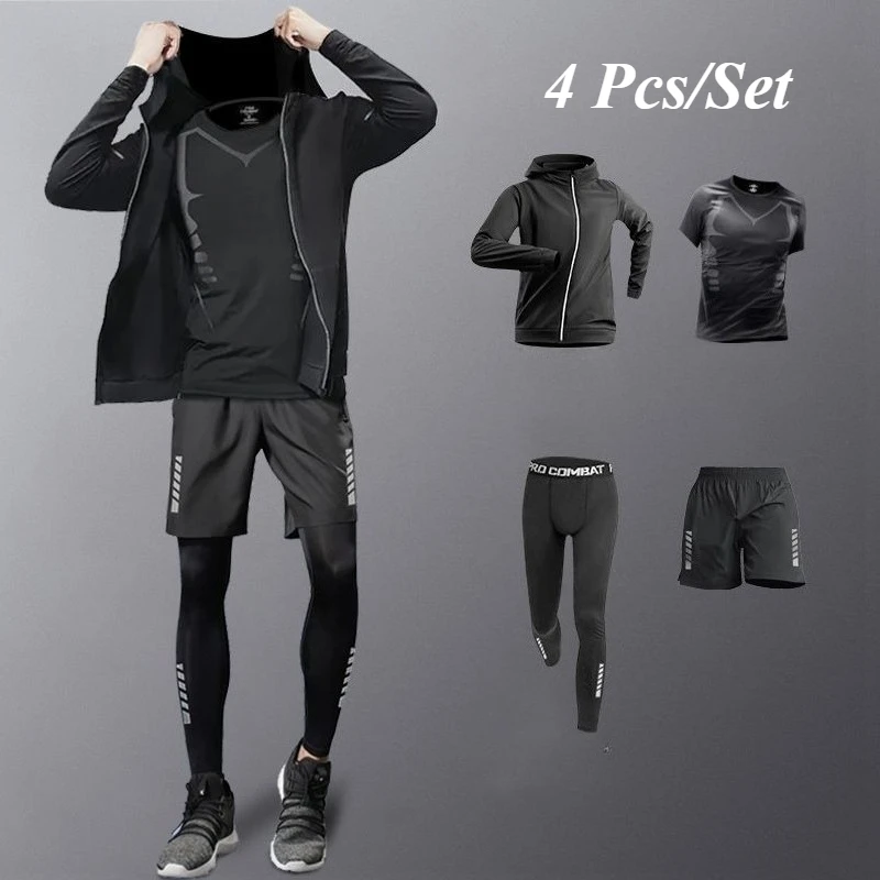 Running Gear Youth - Tights men sports suit gym man