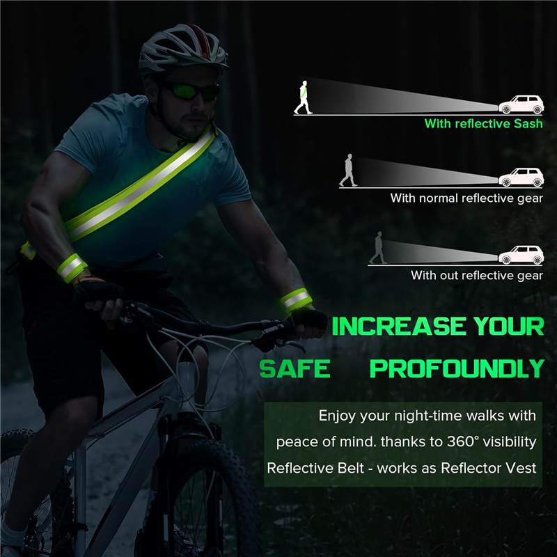ABJM-2X Reflective Sash For Wa - Running Gear For 评论和价格
