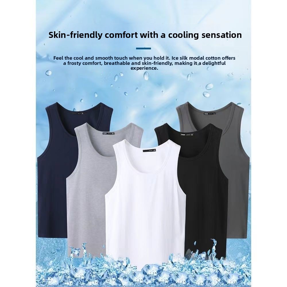 Men's Ice Silk Vest Summer Thi - Running Gear Youth 评论和价格