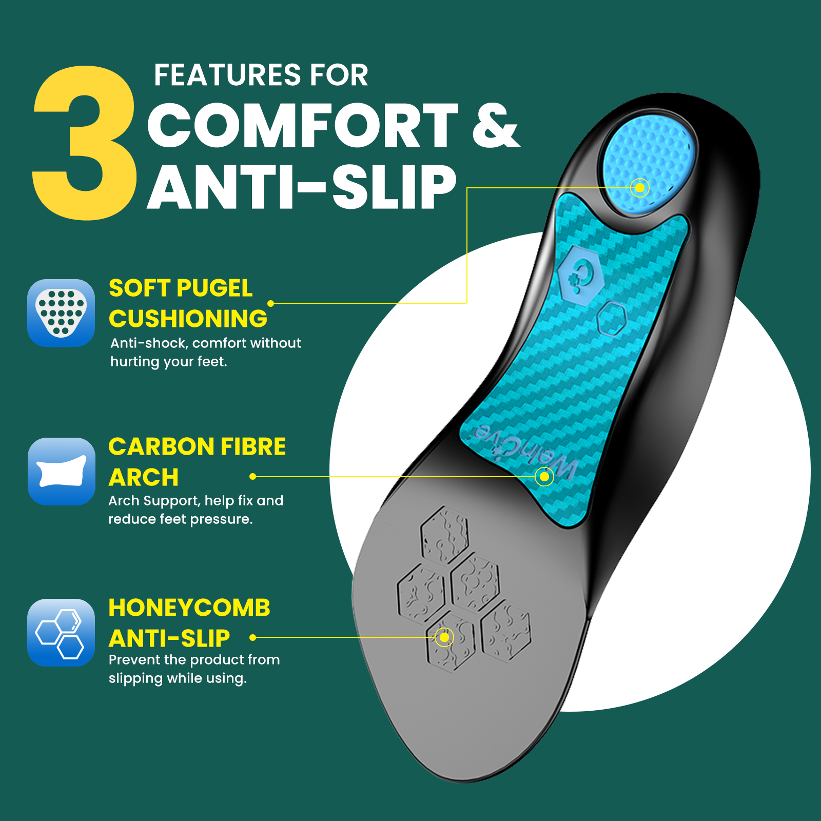 2pcs Female Arch Support Pad O - Insole Arch Support 评论和价格