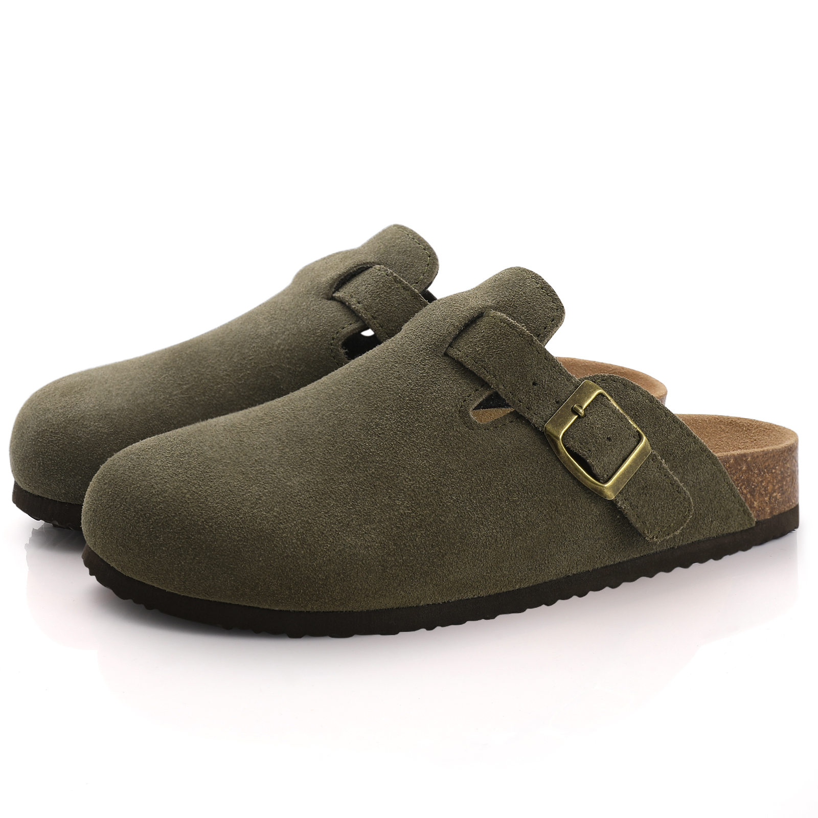 Fashion Women's Suede Mules Sl - Insole Arch Support 评论和价格