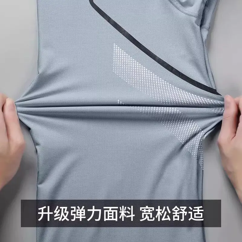 Men's Summer Sports Set Ice Si - Running Gear For 评论和价格