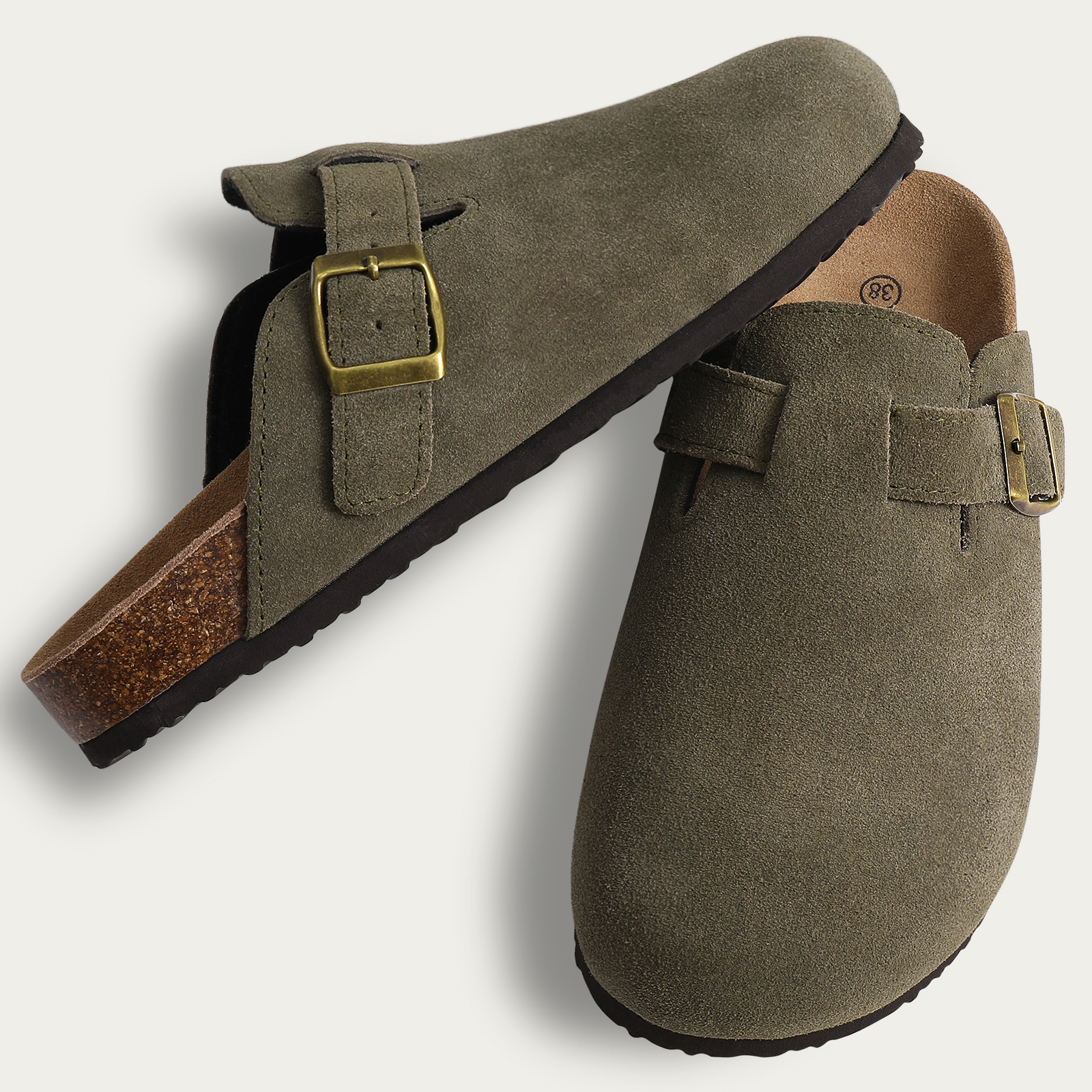 Fashion Women's Suede Mules Sl - Insole Arch Support 评论和价格