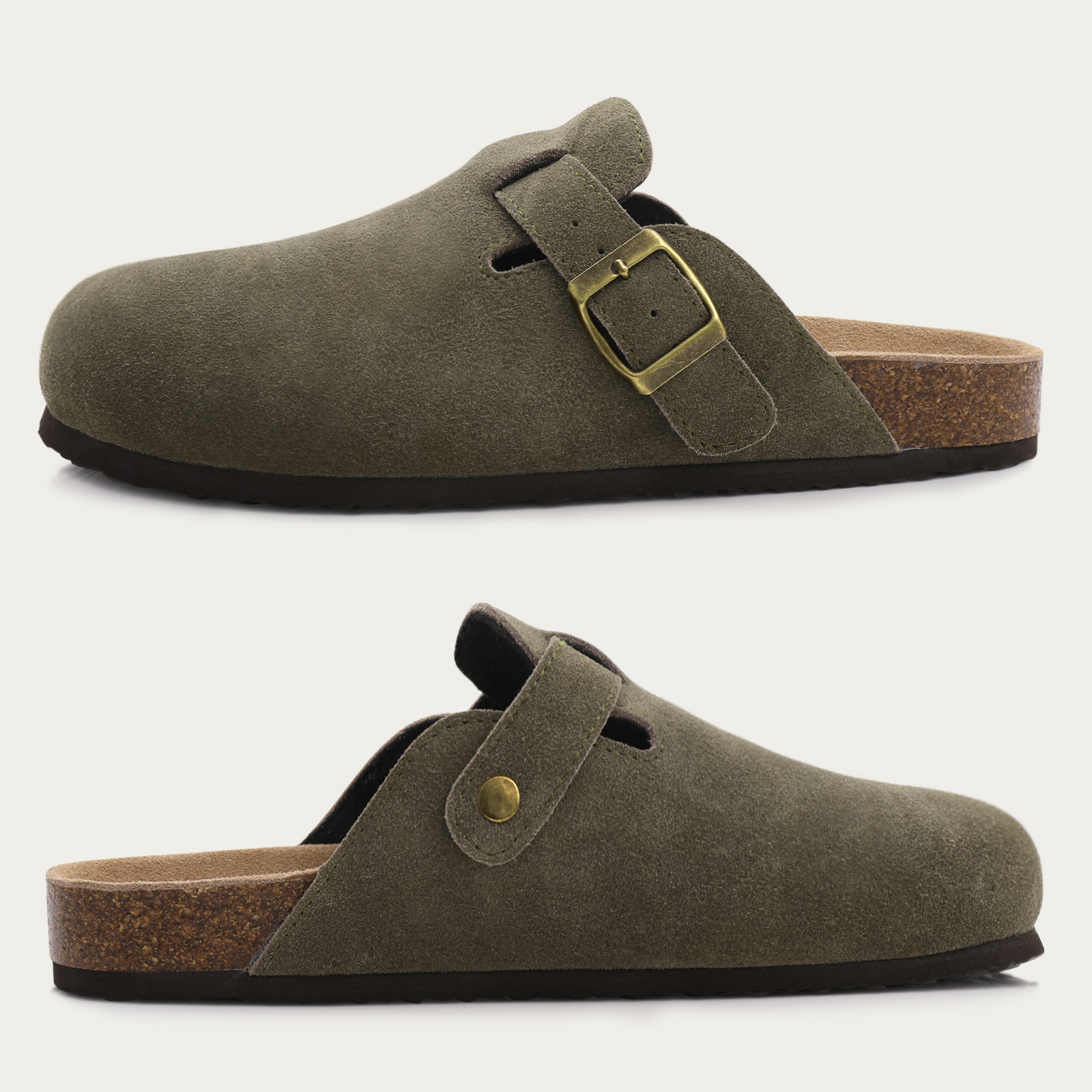 Fashion Women's Suede Mules Sl - Insole Arch Support 评论和价格