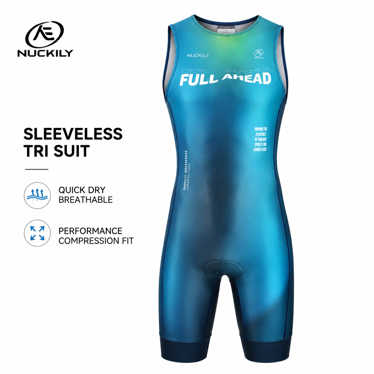 NUCKILY Triathlon Suit Sleevel - Running Gear Youth 评论和价格