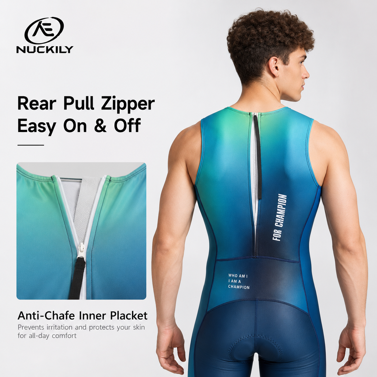 NUCKILY Triathlon Suit Sleevel - Running Gear Youth 评论和价格