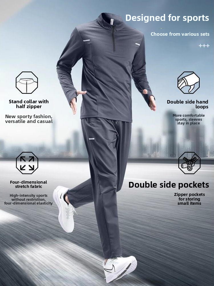 Men's Running Sport Suit Long  - Running Gear Youth 评论和价格