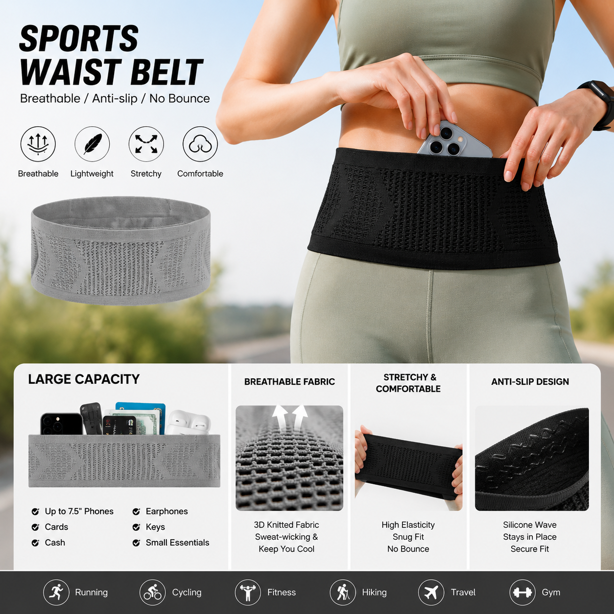 Invisible Anti-Theft Running W - Running Gear Ultramarathon 评论和价格