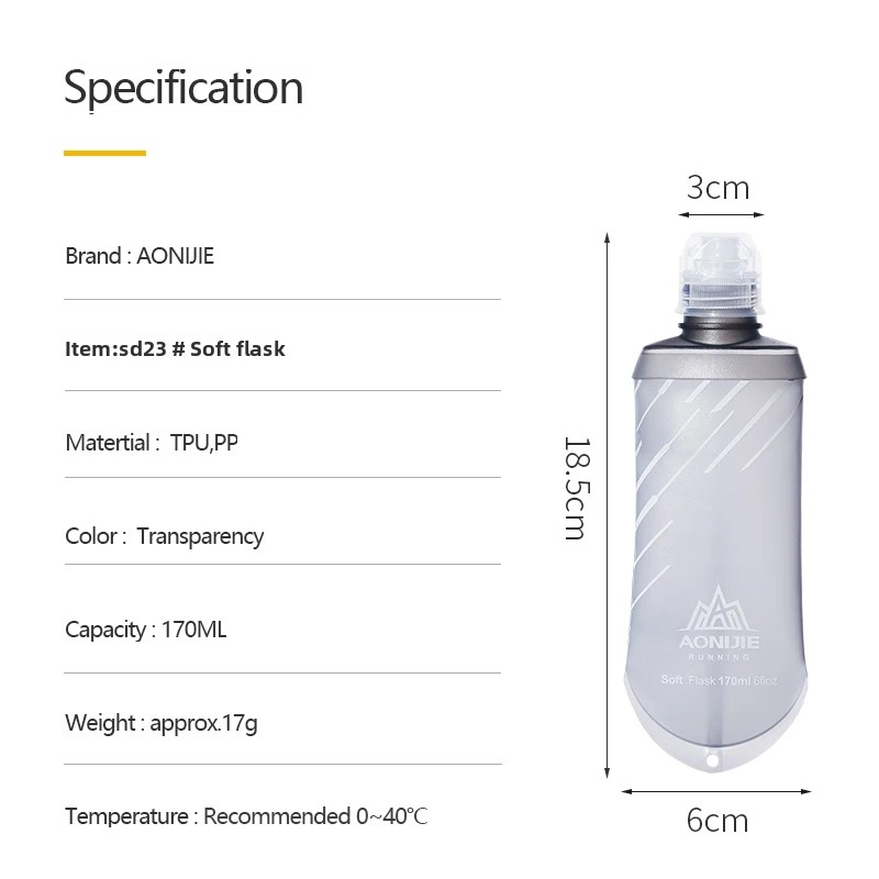 AONIJIE SD23 TPU Collapsible 1 - Energy Gel Pack 评论和价格