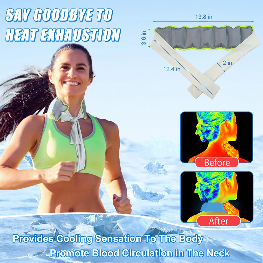 Reusable Cooling Ice Neck Wrap - Energy Gel Pack 评论和价格