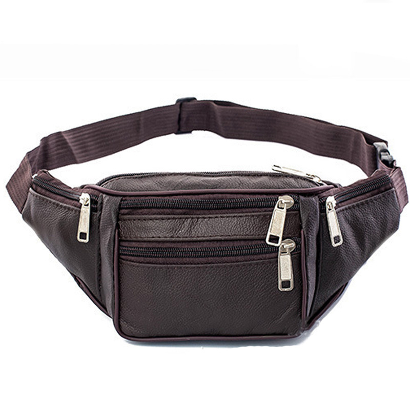 Leather Men Waist Chest Bag Th - Running Gear Holder 评论和价格